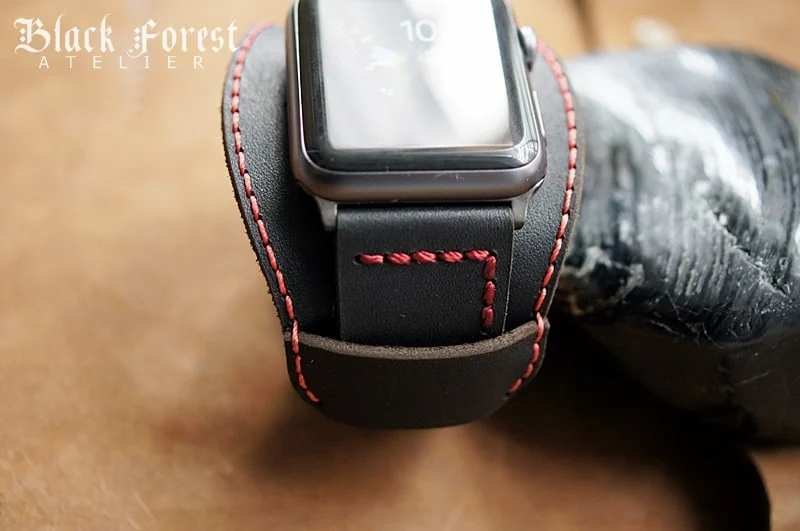 CUFF handgefertigt Leder Uhrenarmband incl. Lugs Adapter für Apple Watch (oder Apple Watch Sport) 42mm oder 38mm – Bild 4